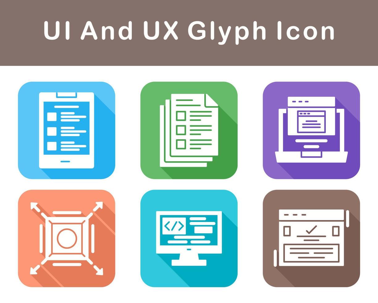 UI And UX Vector Icon Set