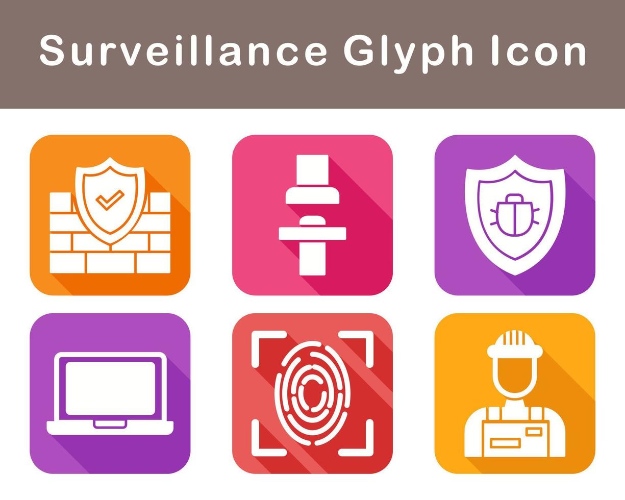 Surveillance Vector Icon Set