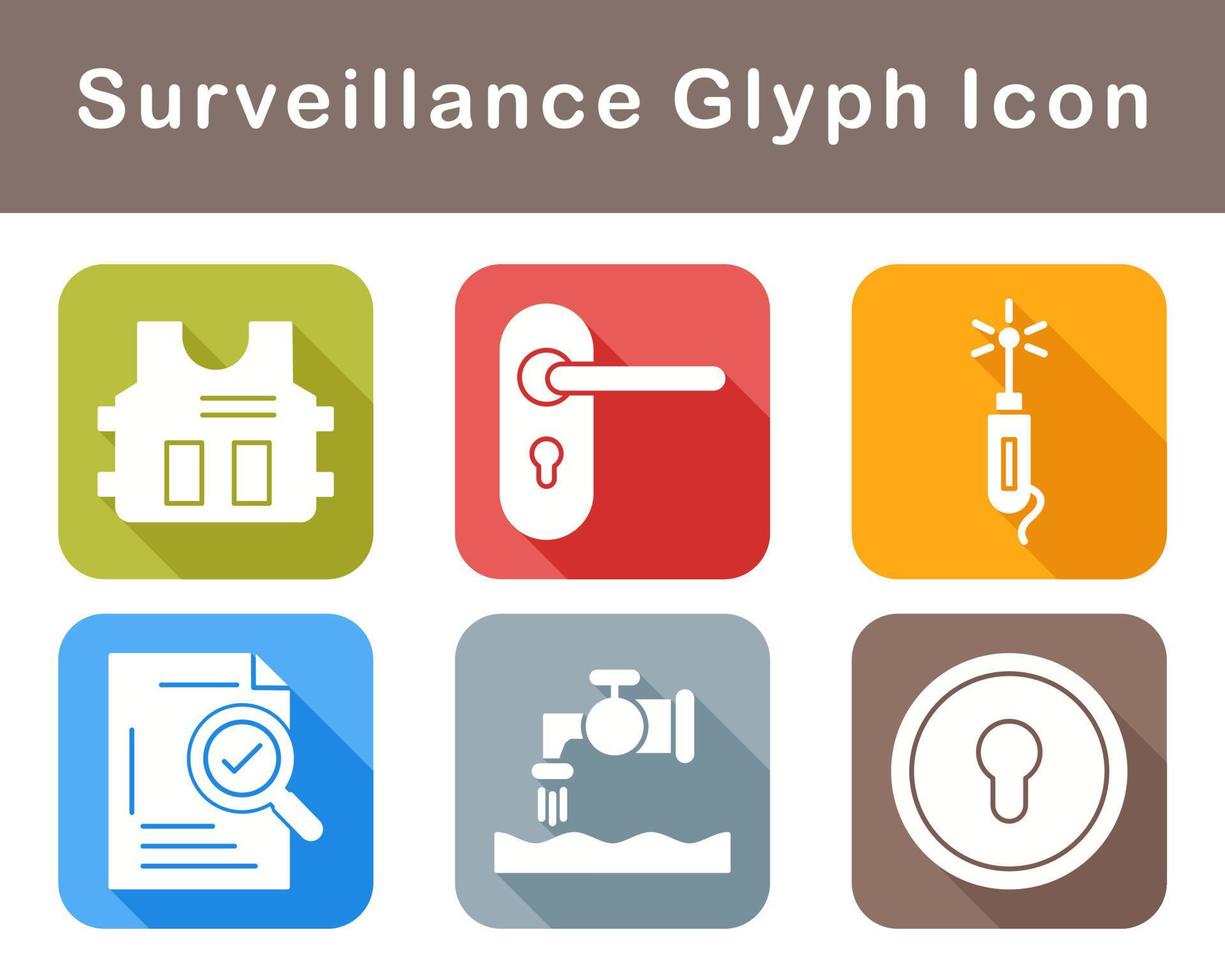 Surveillance Vector Icon Set