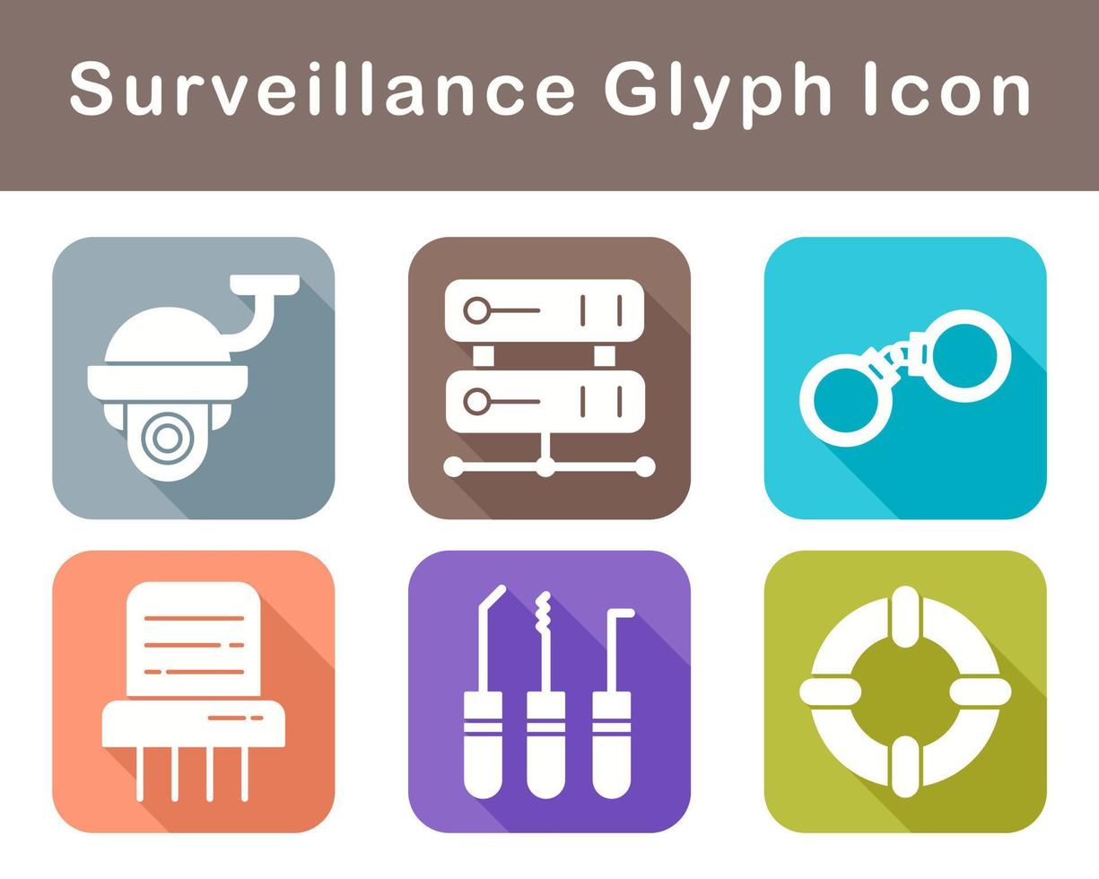 Surveillance Vector Icon Set