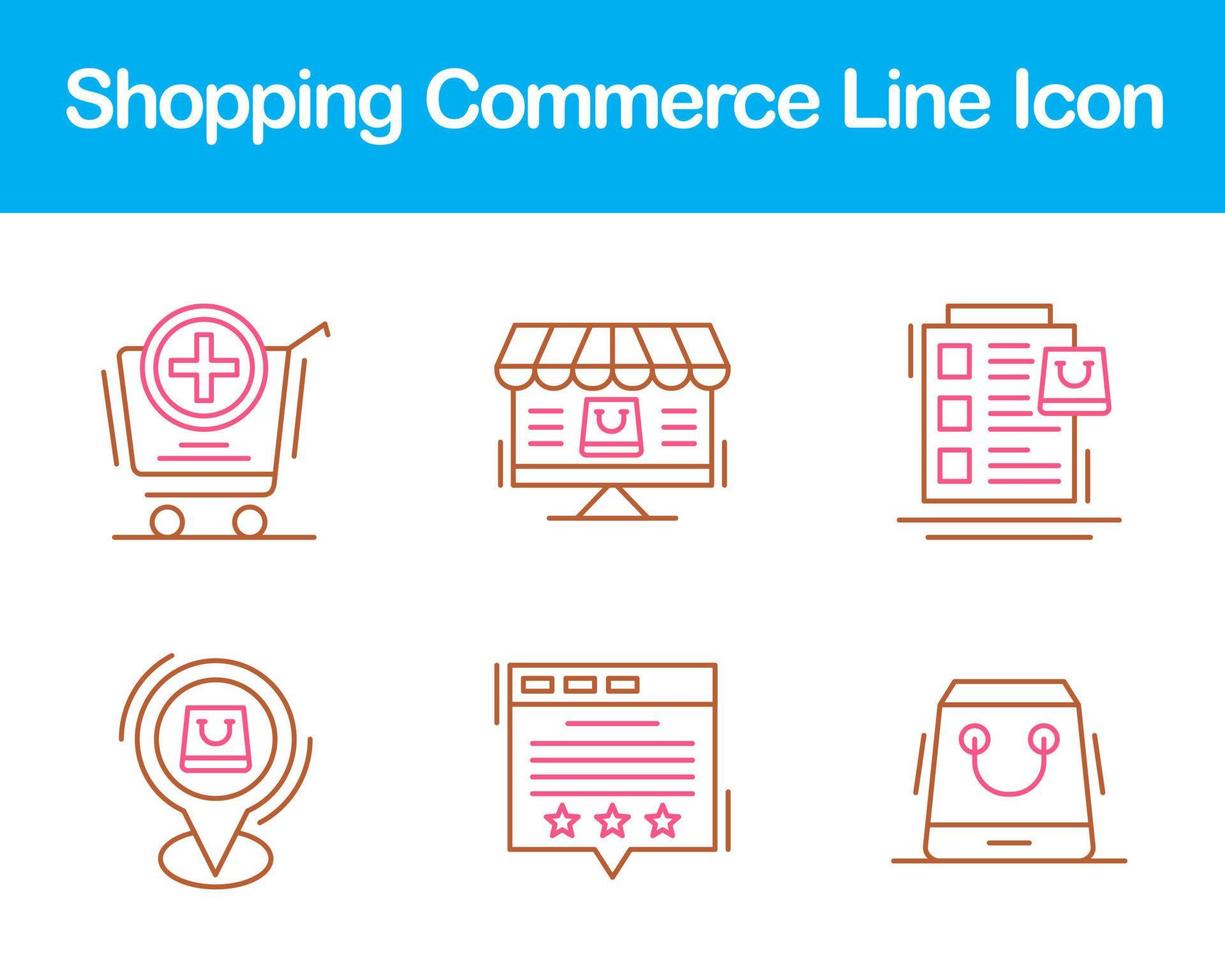 Shopping Commerce Vector Icon Set