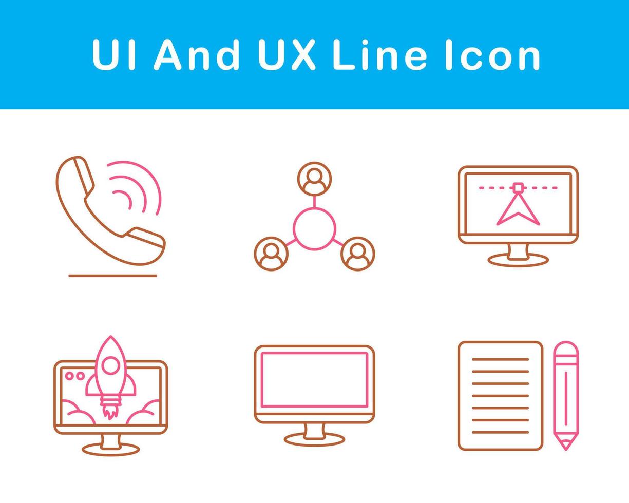 UI And UX Vector Icon Set
