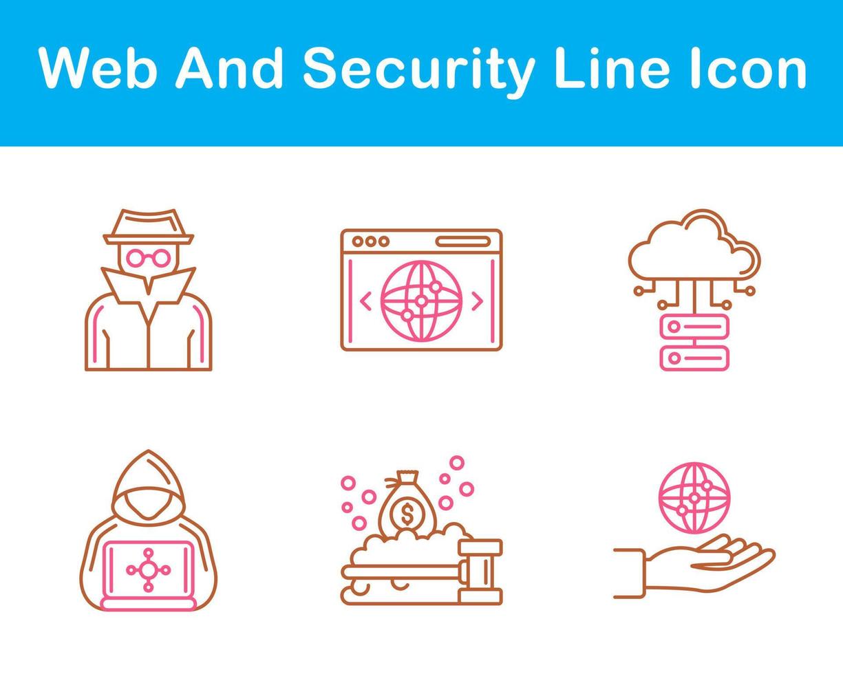 Web And Security Vector Icon Set
