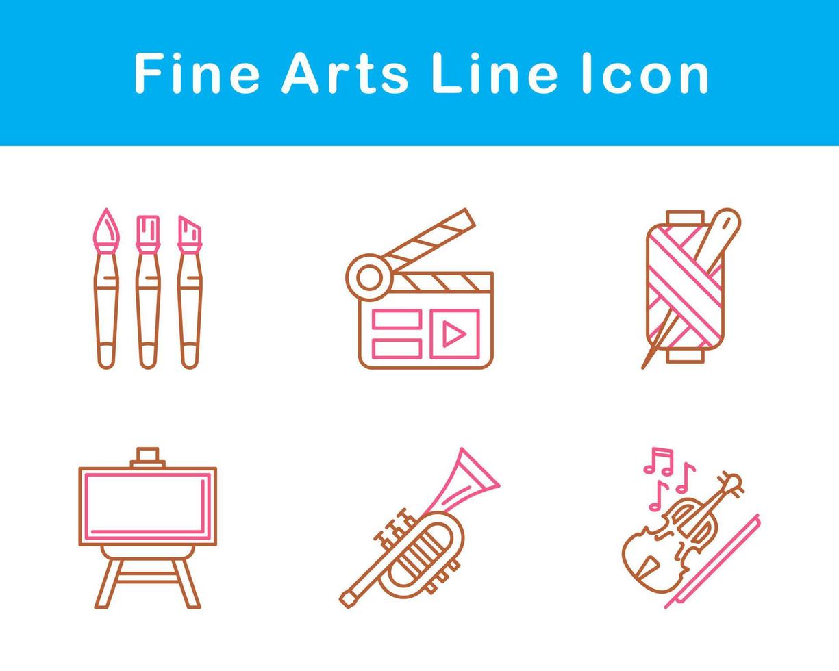 Fine Arts Vector Icon Set