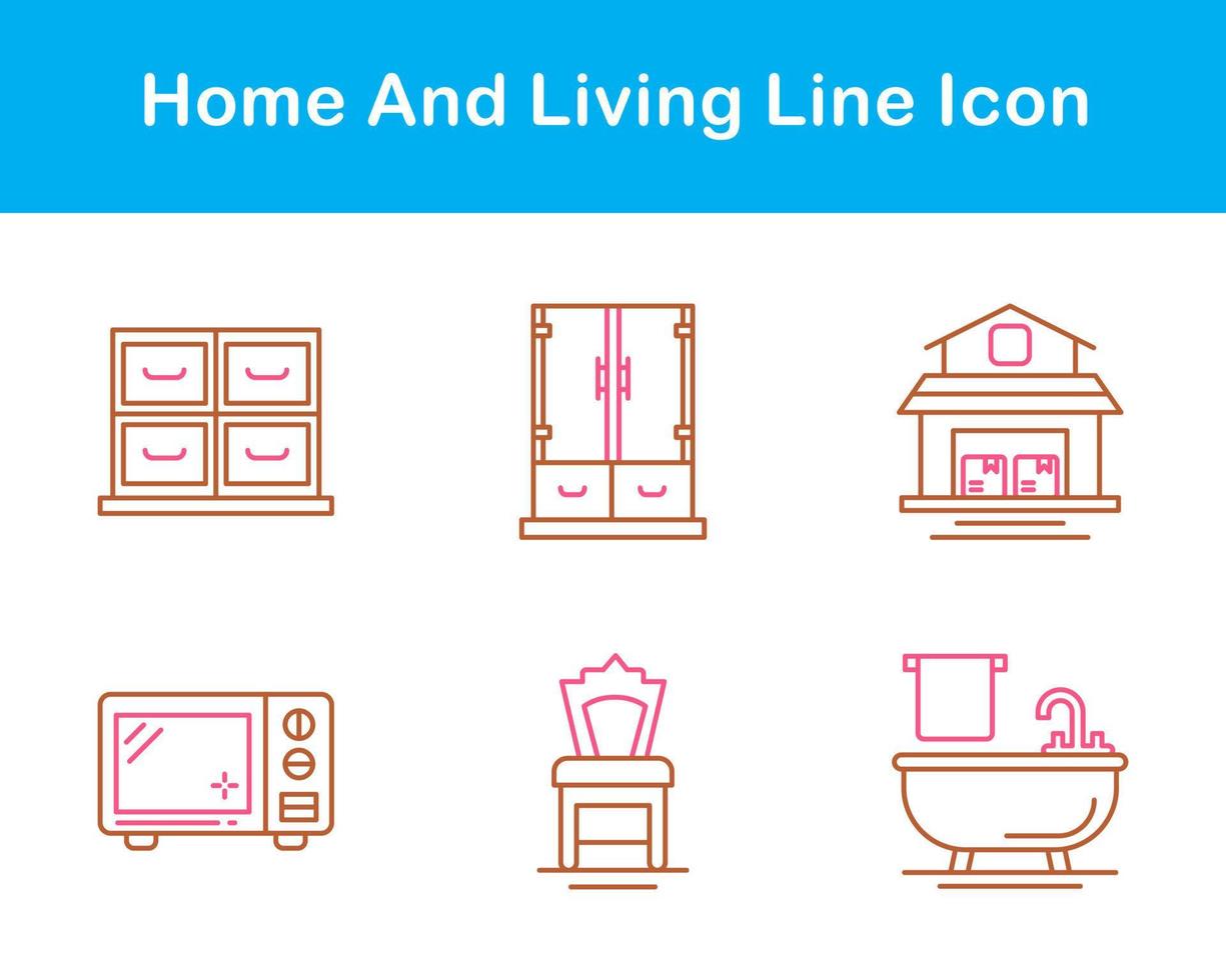 Home And Living Vector Icon Set