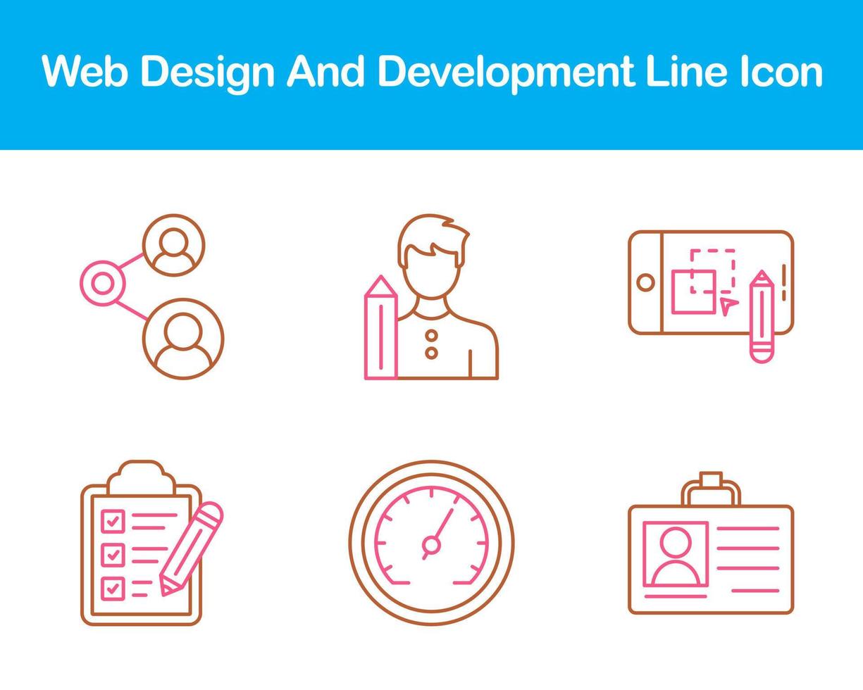 Web Design And Development Vector Icon Set