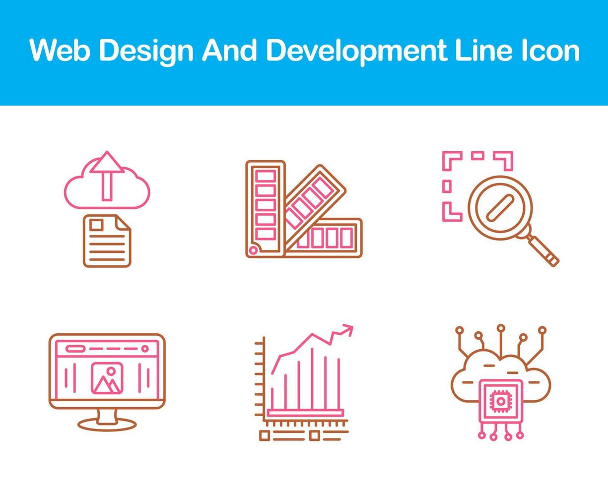 Web Design And Development Vector Icon Set