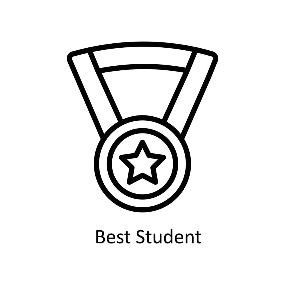 Best Student Vector outline Icons. Simple stock illustration stock