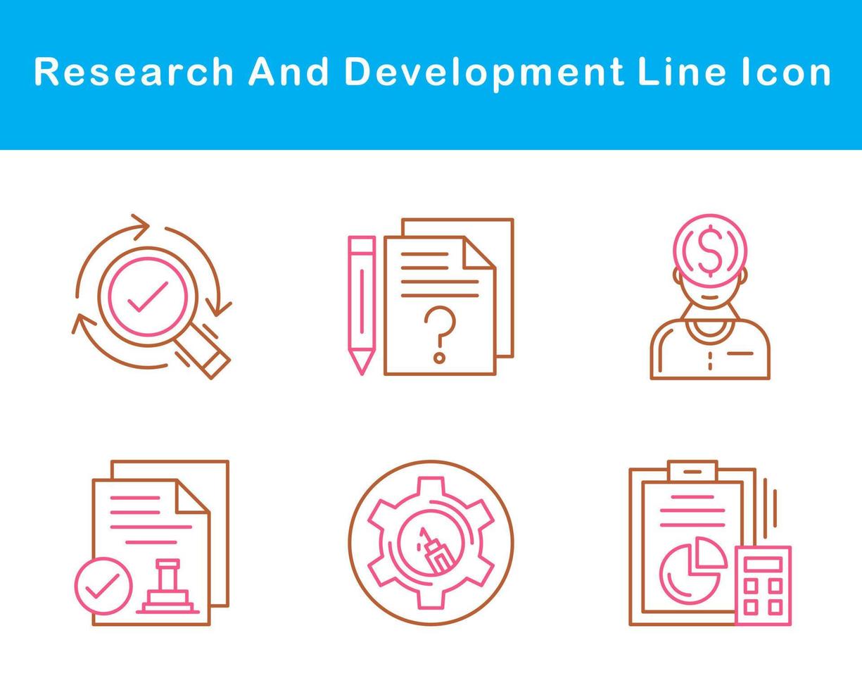 Research And Development Vector Icon Set