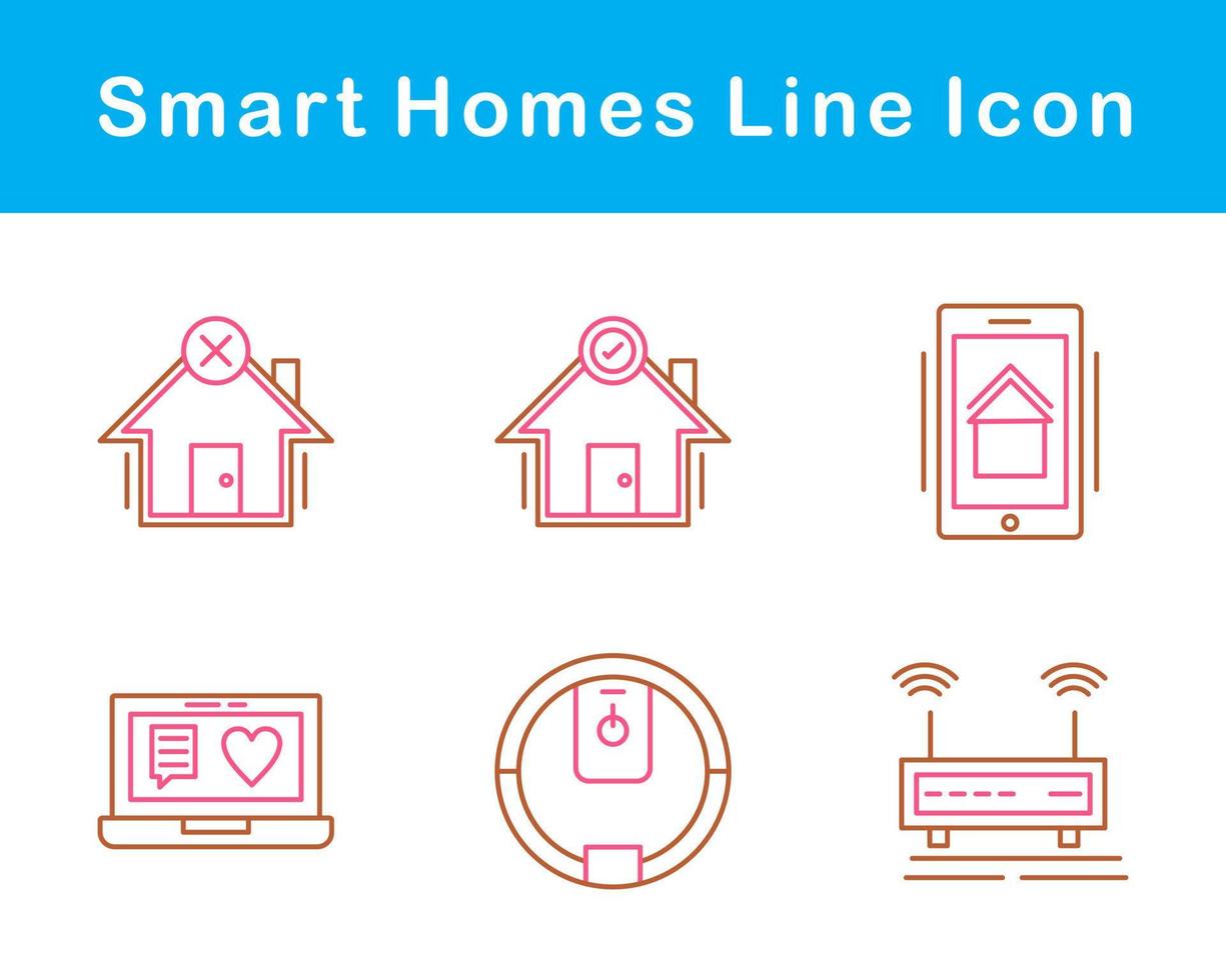 Smart Homes Vector Icon Set