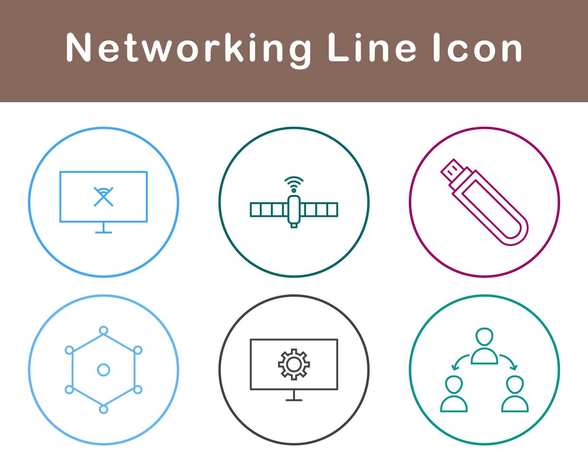 Networking Vector Icon Set 21504607 Vector Art at Vecteezy