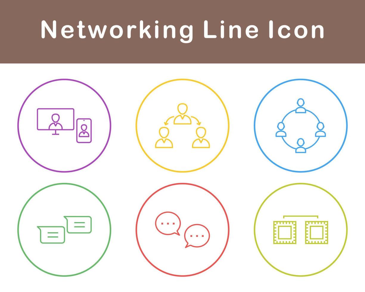 Networking Vector Icon Set