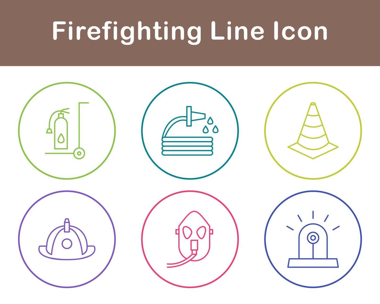 Firefighting Vector Icon Set