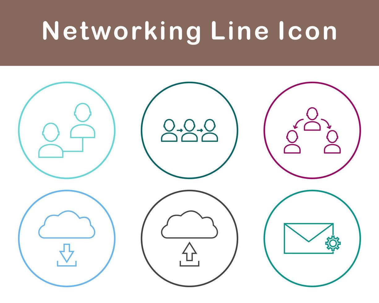 Networking Vector Icon Set