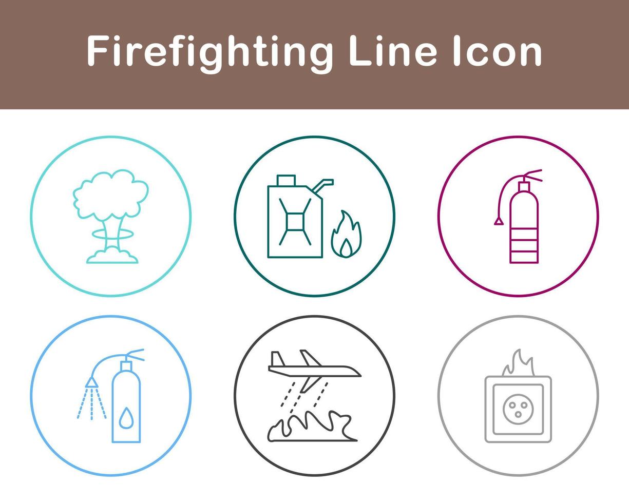 Firefighting Vector Icon Set