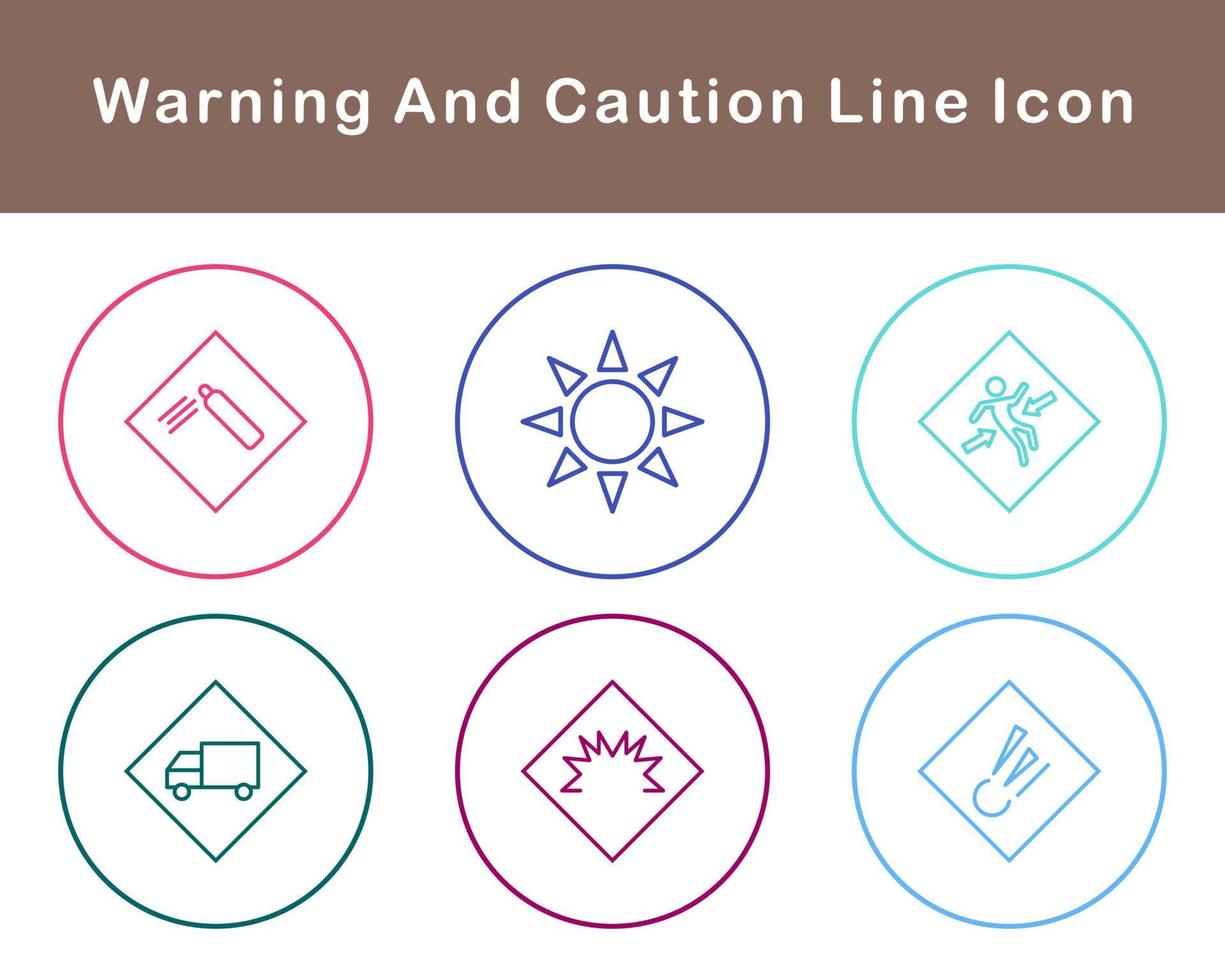 Warning And Caution Vector Icon Set