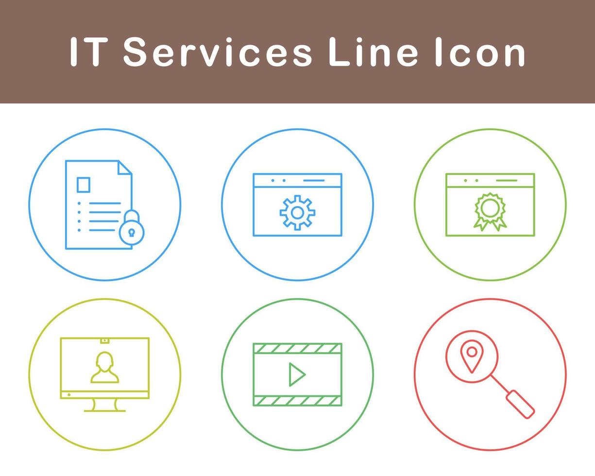 IT Services Vector Icon Set