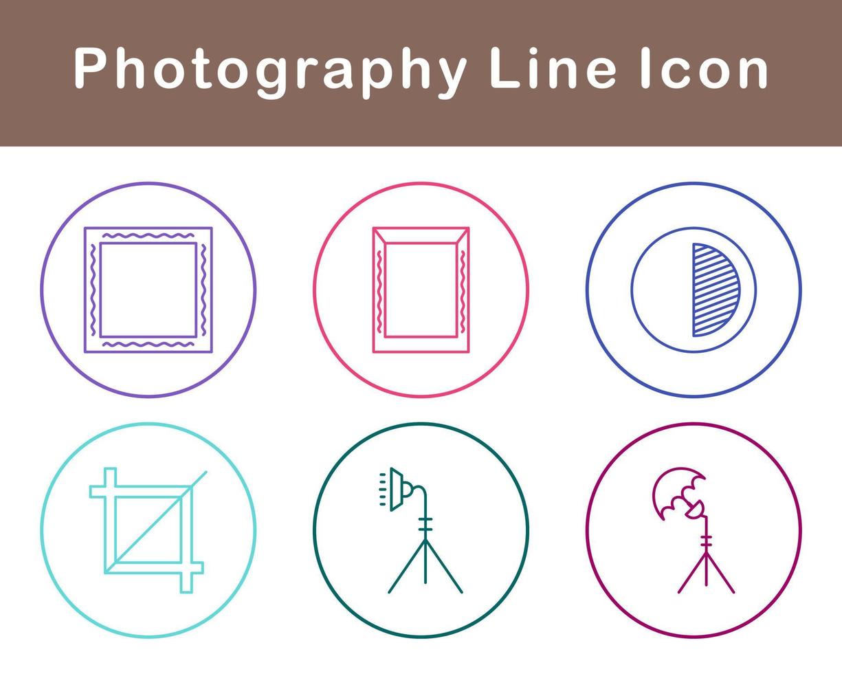 fotografía vector icono conjunto