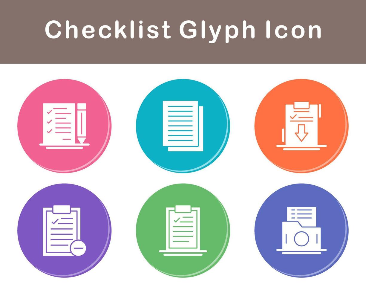 Checklist Vector Icon Set