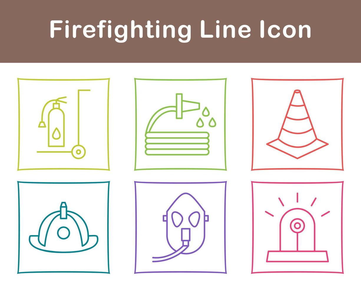 Firefighting Vector Icon Set