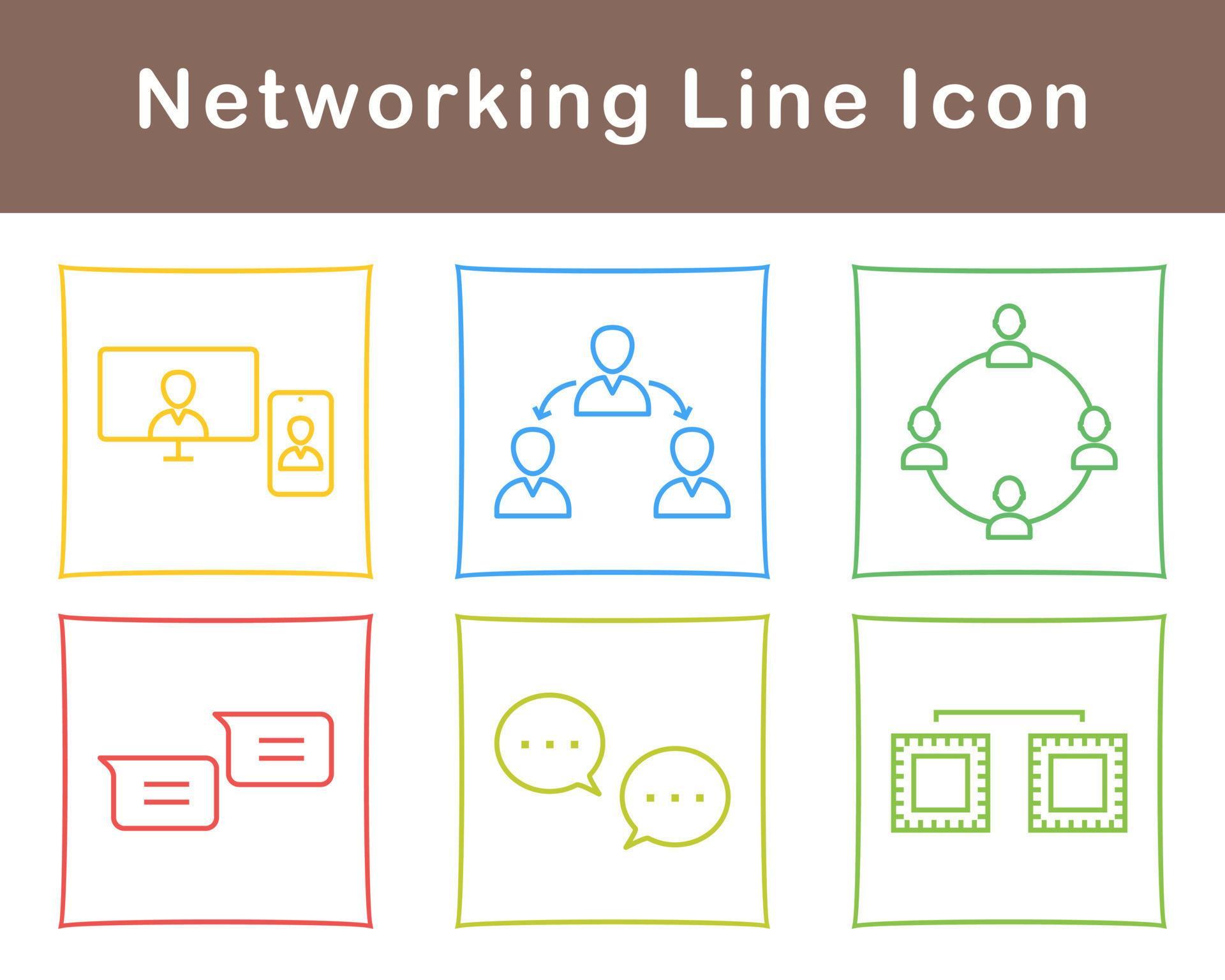 Networking Vector Icon Set 21504738 Vector Art at Vecteezy
