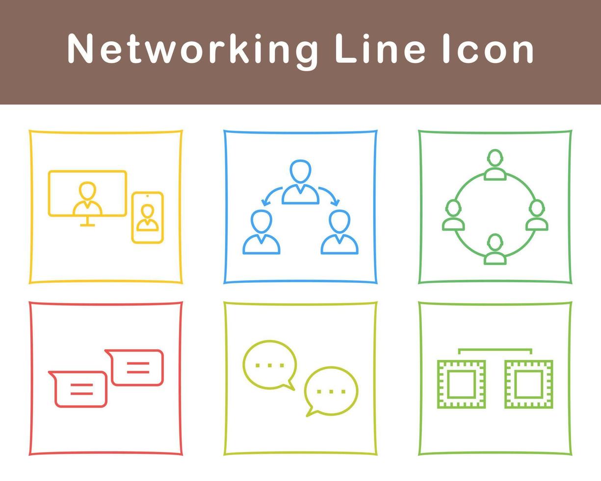 Networking Vector Icon Set