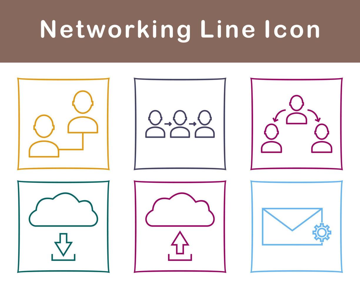 Networking Vector Icon Set