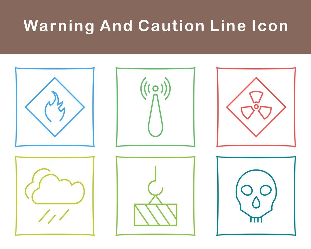 Warning And Caution Vector Icon Set