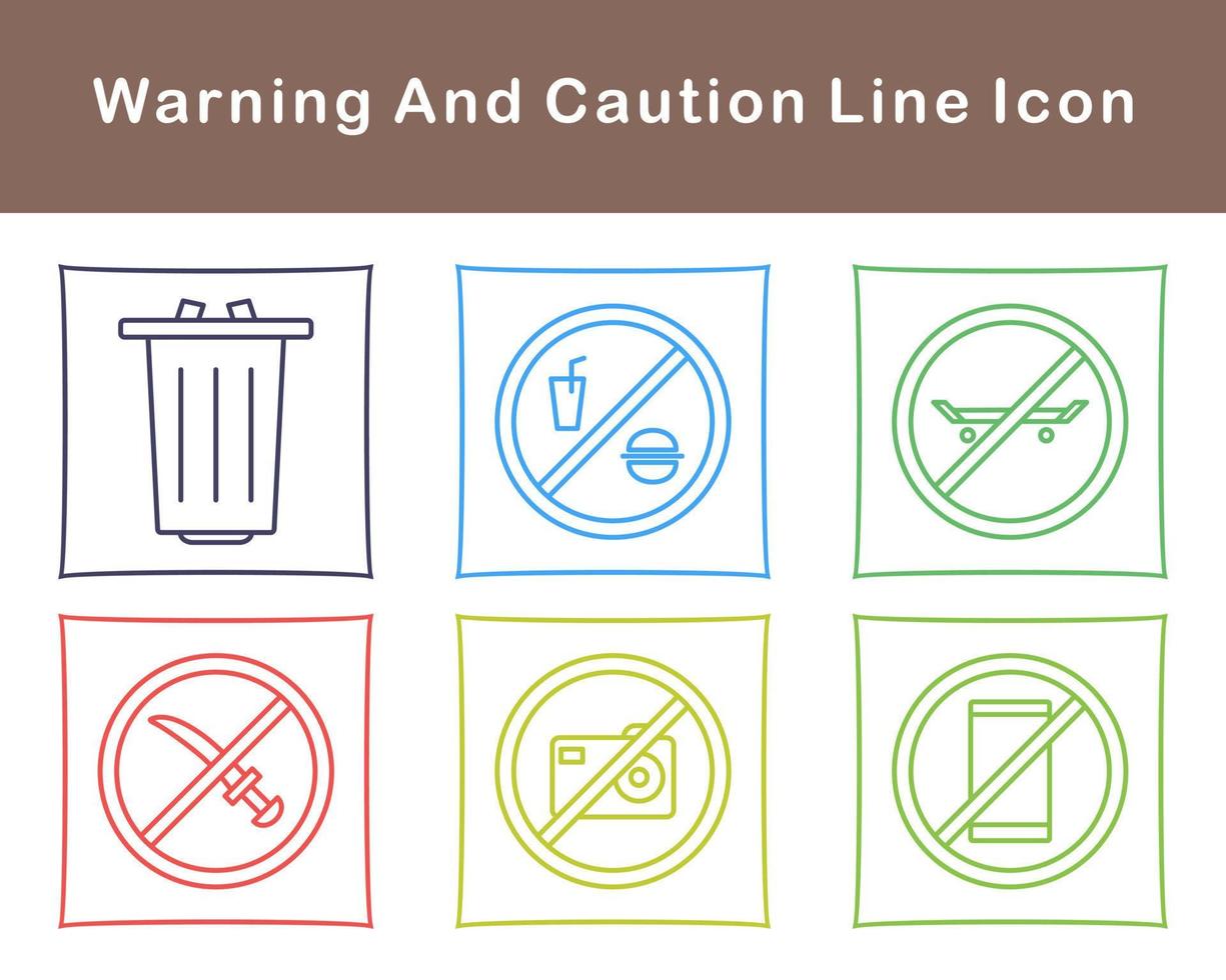 Warning And Caution Vector Icon Set