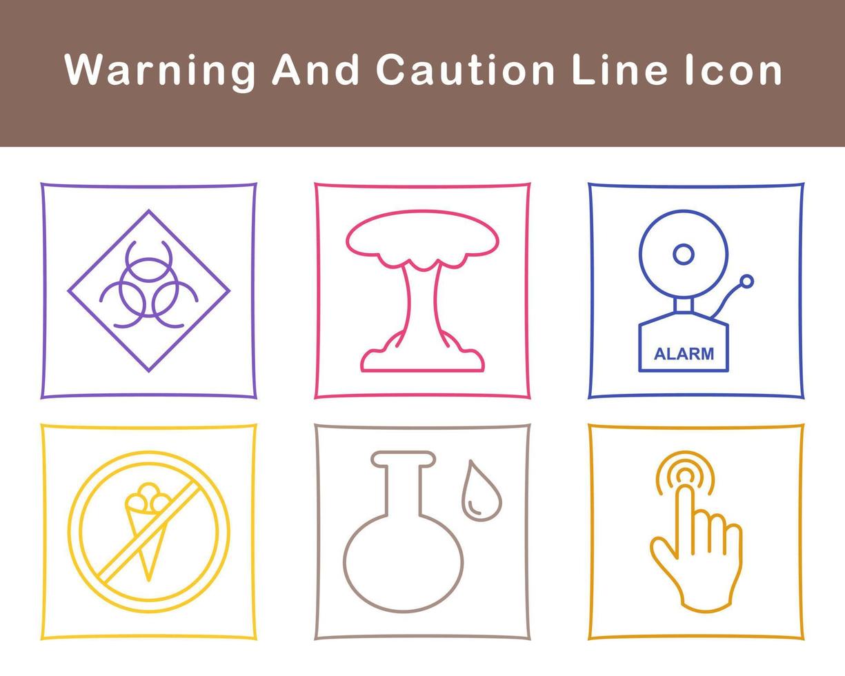 Warning And Caution Vector Icon Set