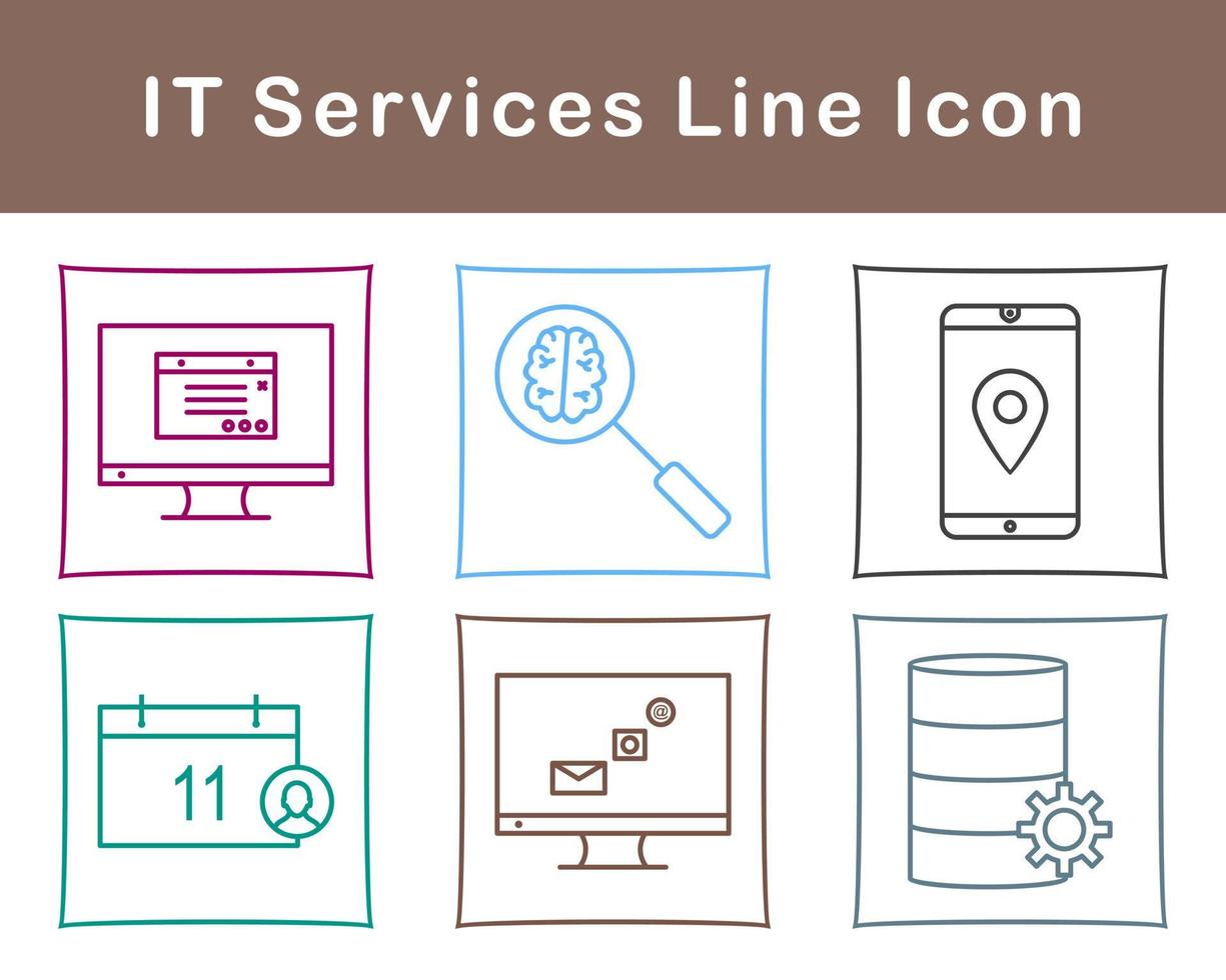 IT Services Vector Icon Set