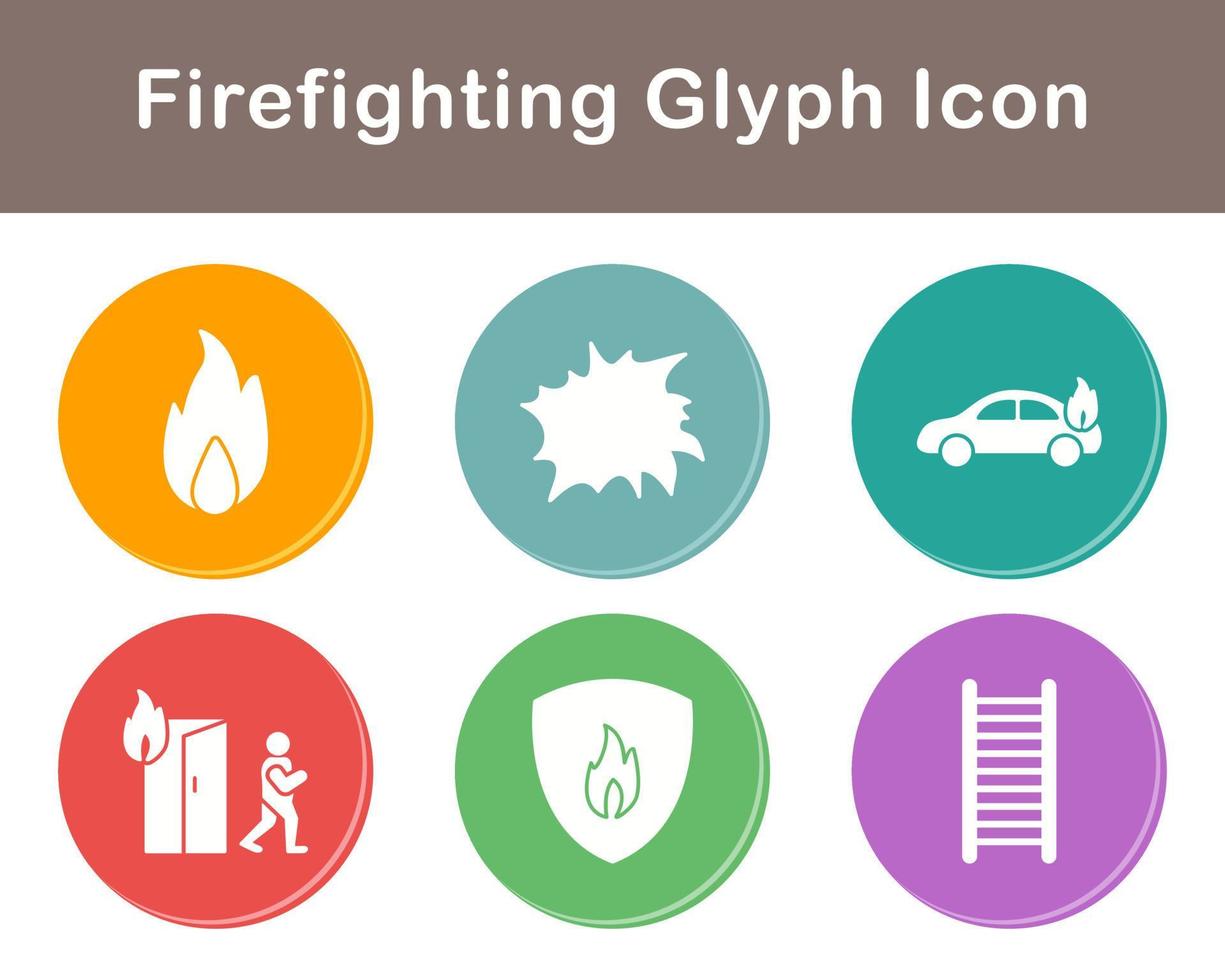 Firefighting Vector Icon Set