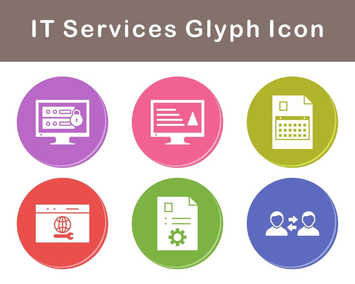 IT Services Vector Icon Set