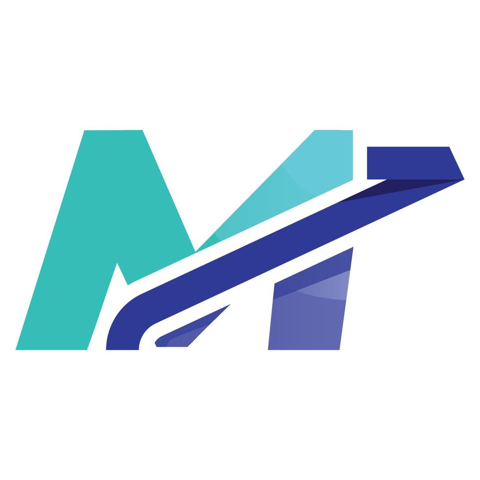 Alphabet M investment Logo vector