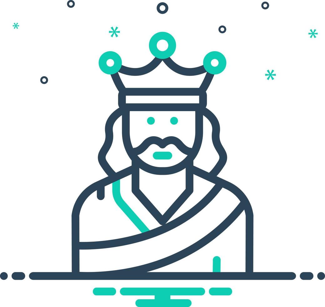 mix icon for emperor vector