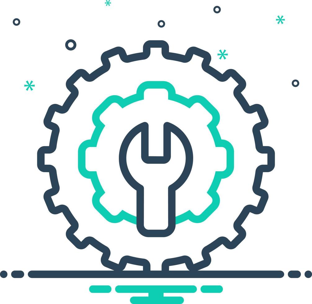 mix icon for configure vector