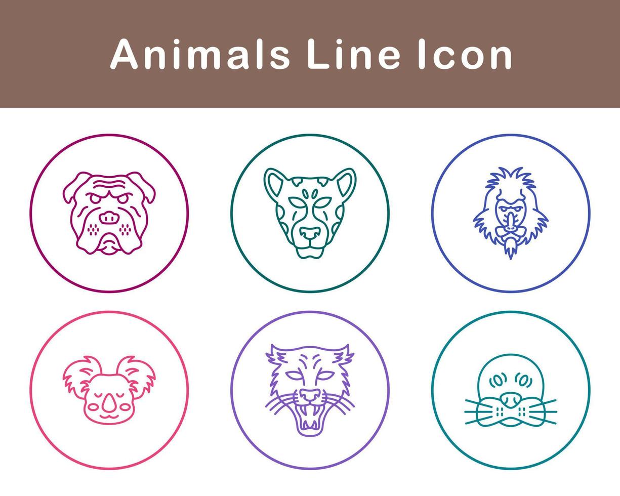 Animals Vector Icon Set