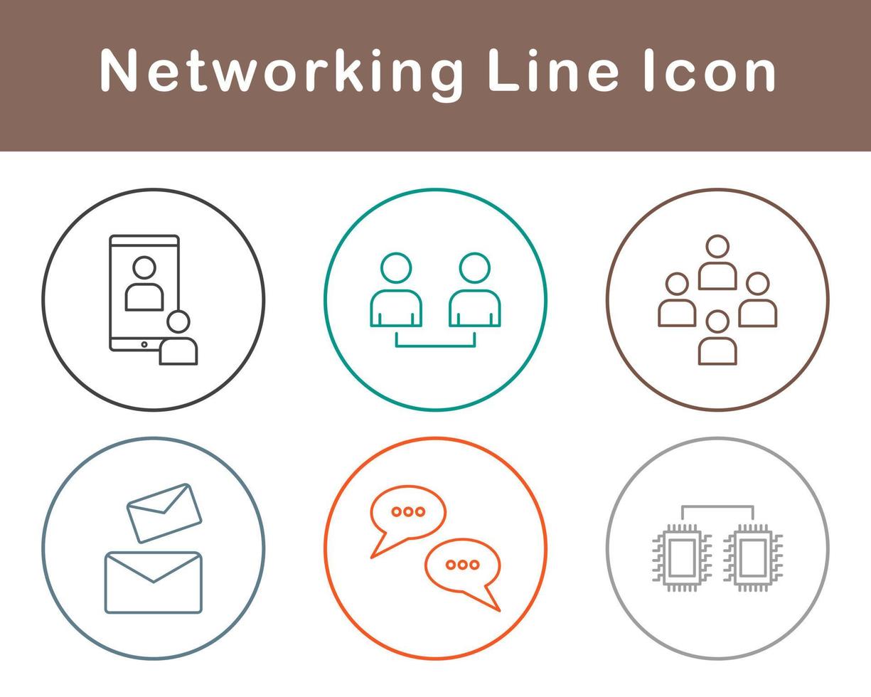 Networking Vector Icon Set