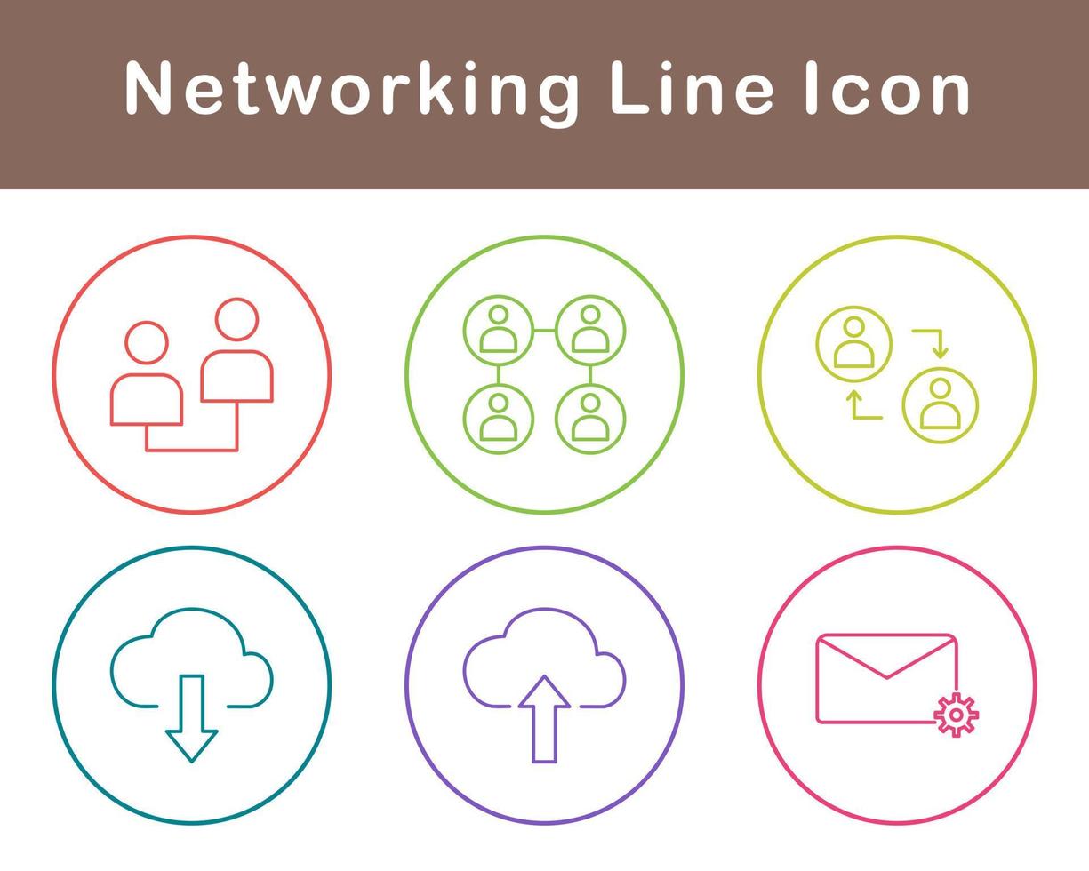 Networking Vector Icon Set