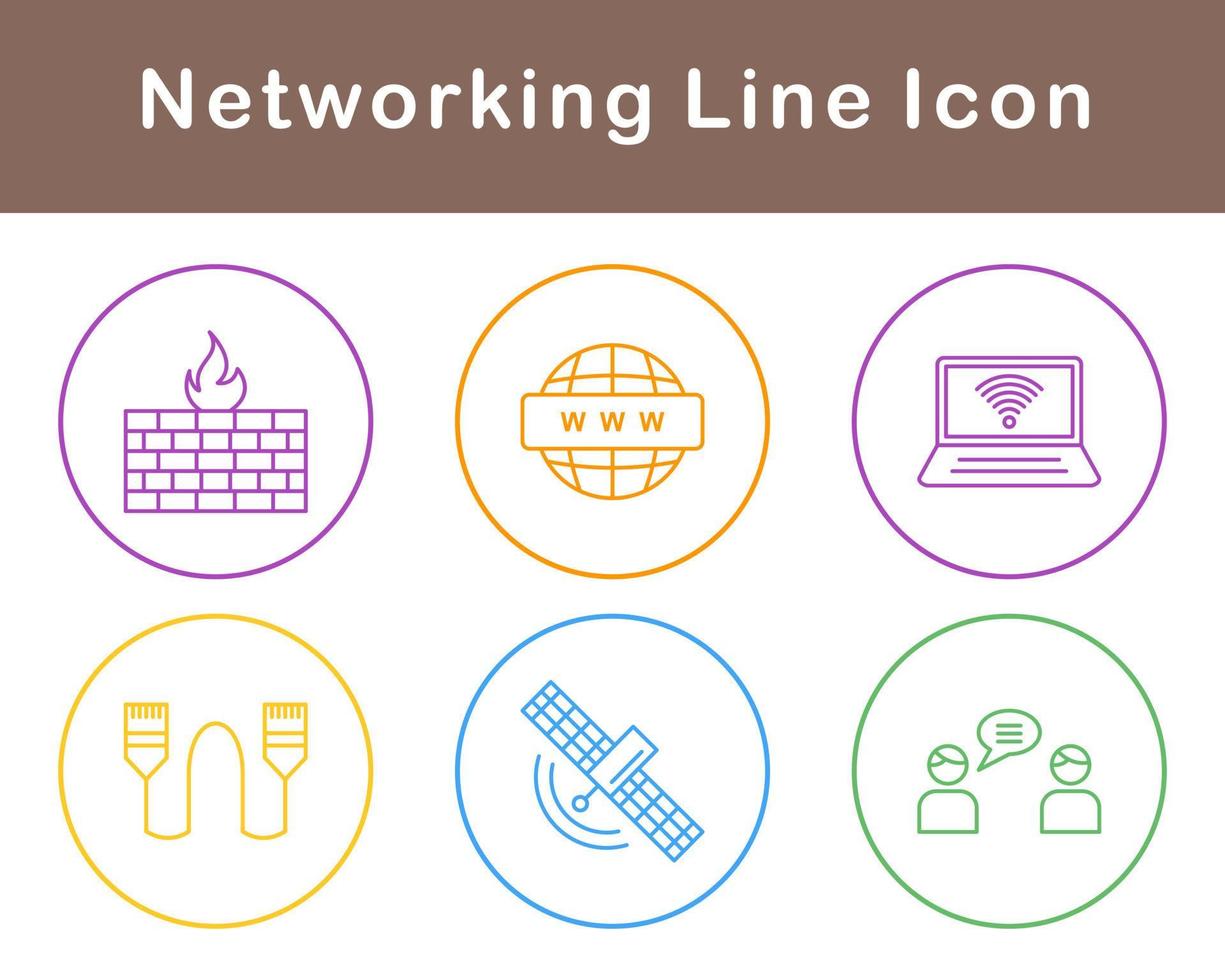 Networking Vector Icon Set