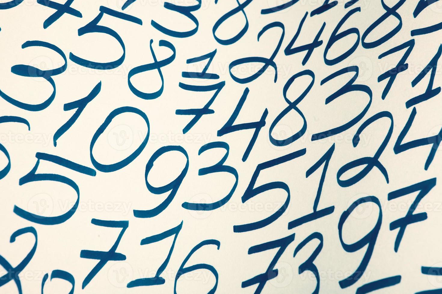Background of numbers. from zero to nine. Finance data concept. Mathematic. Seamless pattern with numbers. financial crisis concept. Business success. photo