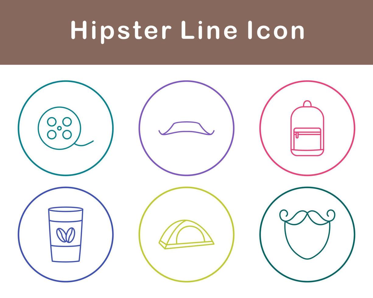 Hipster Vector Icon Set