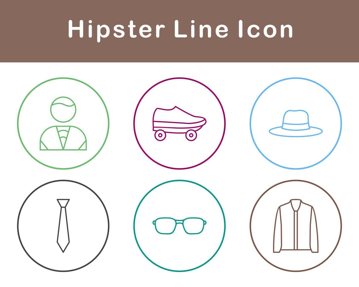 Hipster Vector Icon Set