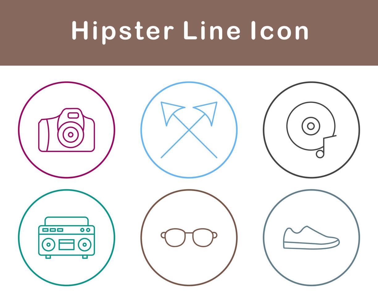 Hipster Vector Icon Set