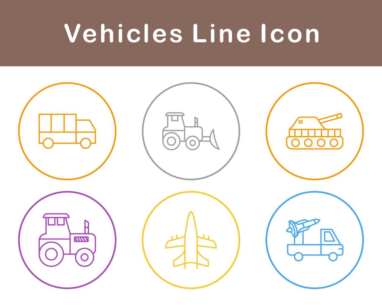 Vehicles Vector Icon Set