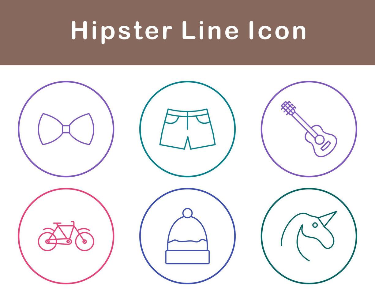 Hipster Vector Icon Set