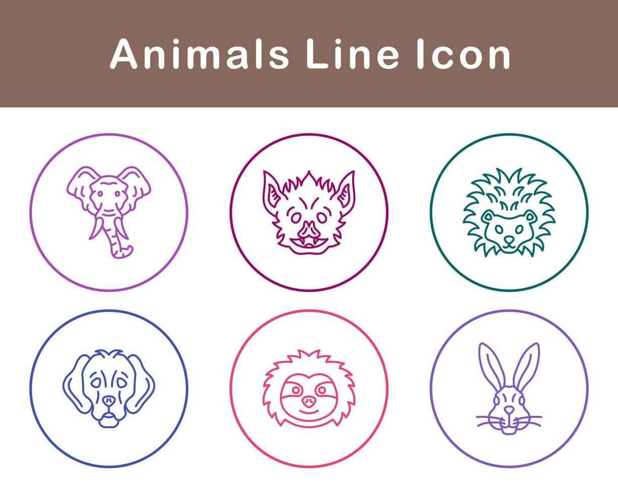 Animals Vector Icon Set