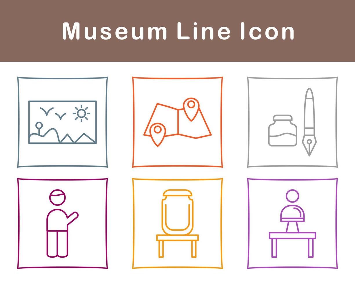 Museum Vector Icon Set