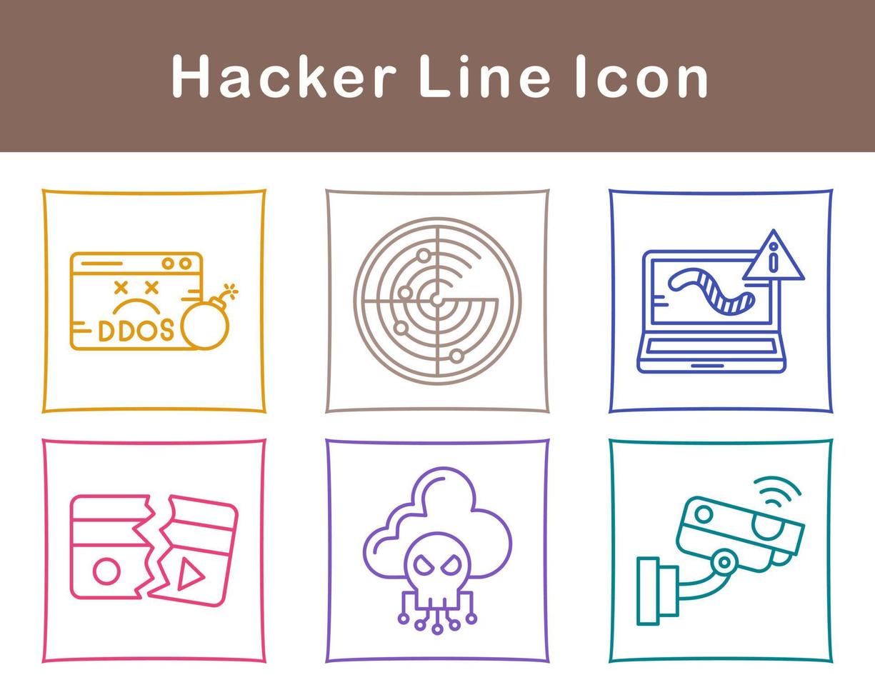Hacker Vector Icon Set
