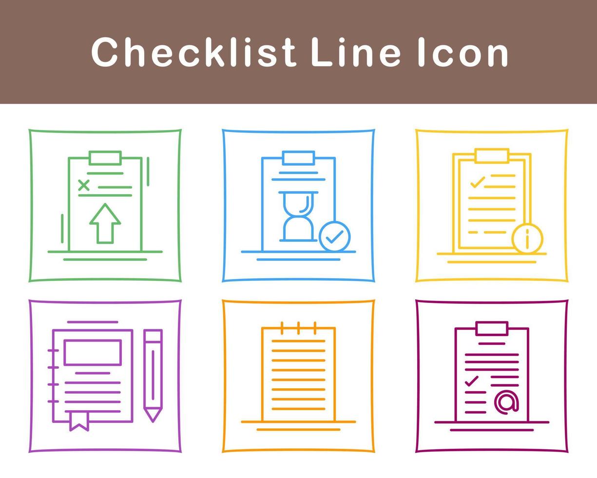 Checklist Vector Icon Set